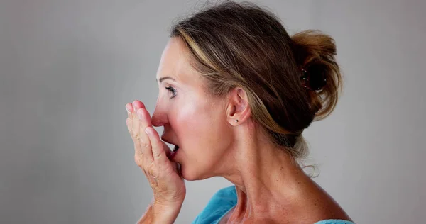 Mundpflege Check Zahnzahnprobleme Und Atmung — Stockfoto