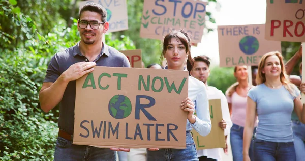 Earth Environment Activism People Green Change Banners — Stock Photo, Image