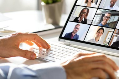 Çevrimiçi Dijital İK Video Konferansı Webinar. İş Çağrısı