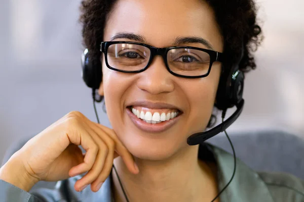 Call Center Customer Care African American Agent
