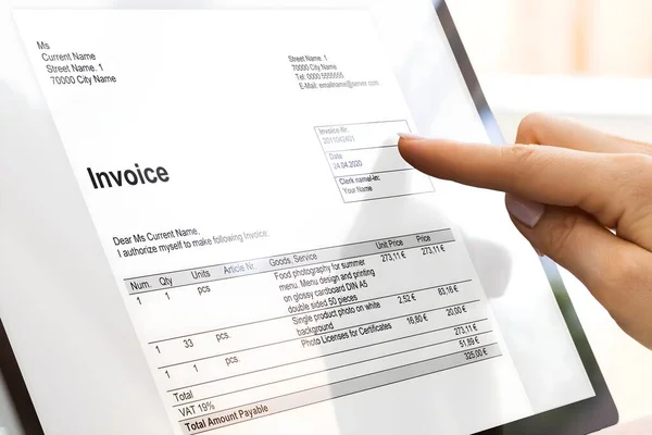 stock image Online Digital E Invoice And Statements Software