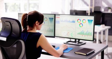 Finansal İş Analitik Veri Paneli. Analist Kadın