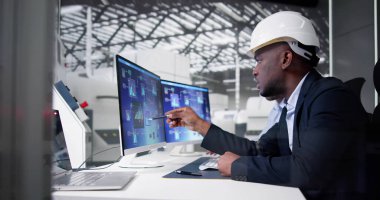 Bilgisayarda Endüstriyel Veri Otomasyon Sistemi. Mühendis Operatörü