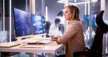 Finansal İş Analitik Veri Paneli. Analist Kadın