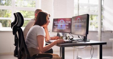 Fidye Yazılımı Siber Saldırısı Kötü amaçlı yazılım kullanıyor. Güvenlik İhlali