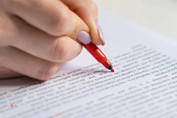 Perfecting Word Precision Spell Grammar Editing — Stock Photo, Image