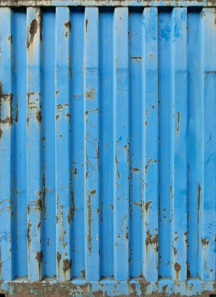 海事産業美学 着色された青い容器の質 — ストック写真