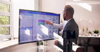 Ofisteki İş Programı Eğitimi. Olay Ajandası Zaman Çizelgesi Teknolojisi