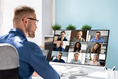 Sanal Konferans: Çevrimiçi Ofis ve Eearning Video Call