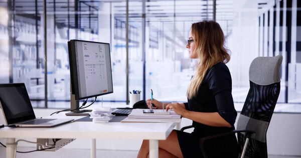 Online Taxes And Invoice Using Computer And Calculator