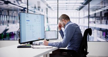 Hüzünlü Faturası İş Yüklü Muhasebeci