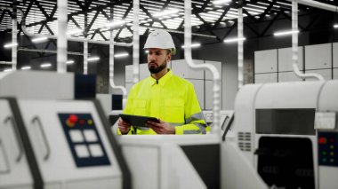 Fabrika Müfettişi Kontrol Fabrikası. OSHA Endüstriyel Teftiş