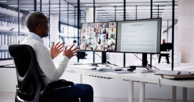 Çevrimiçi Uzaktan Görüntü Konferansı Webinar Toplantı Çağrısı