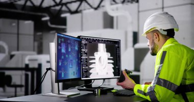 Yazılım Programcısı veya Yazılımcı Ofis Bilgisayarını Kullanıyor