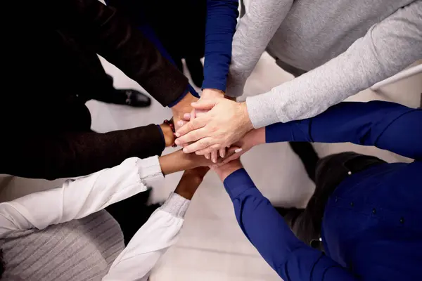 Diverse Business Team Hands Community Spirit Concept — Stock Photo, Image