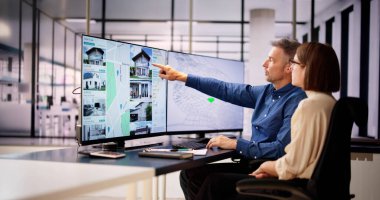 Kadastro Harita Planı. Gayrimenkul Arazisi