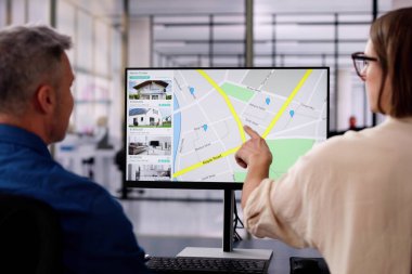 Kadastro Harita Planı. Gayrimenkul Arazisi