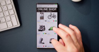 Çevrimiçi Akıllı Telefon Alışveriş Uygulaması. Cep telefonu ticareti