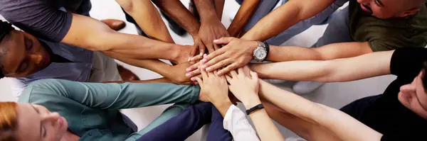 Spirit Community African Hands Team Cohesion Stock Photo