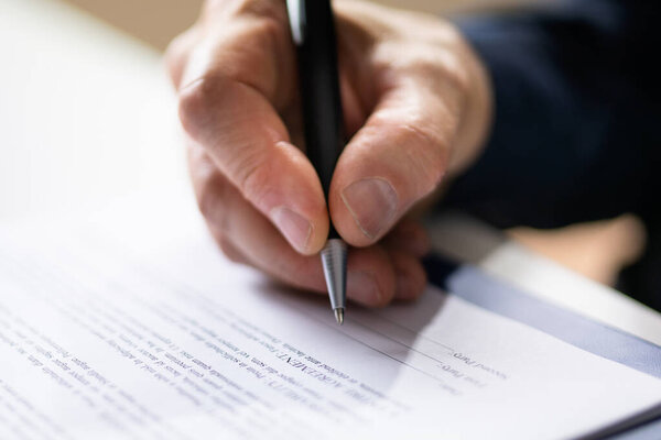 Aviso Legal Cumplimiento Firme Formulario Antecedentes Abogado — Foto de Stock