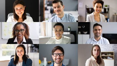 Sanal siyah ofis konferansı.