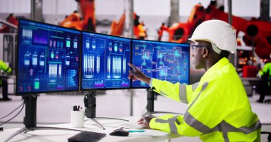 Bilgisayarda Endüstriyel Veri Otomasyon Sistemi. Mühendis Operatörü