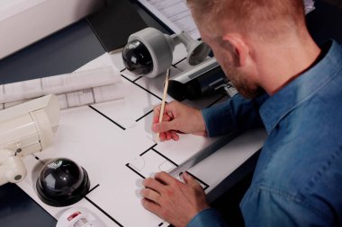 CCTV Güvenlik Alarm Sistemi Tasarımı. Kamera Planı