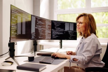 Programcı Kodlama Dersleri. Ofiste Web Geliştirici Kodlayıcı