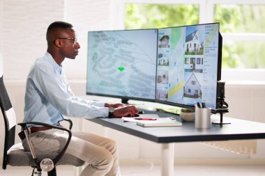 Kadastro Harita Planı. Gayrimenkul Arazisi