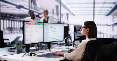 Ofis Bilgisayarındaki Scrum Ajandası Dijital Takvim Zamanlaması