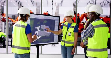 Otomobil Fabrikası Otomotiv Bilgisayarı 3D CAD Yazılımı