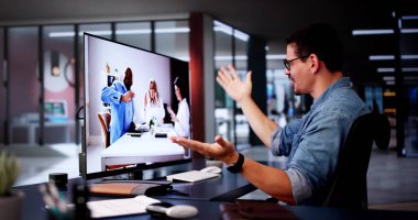 Çevrimiçi Dijital İK Video Konferansı Webinar. İş Çağrısı