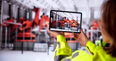 Tablet Teknolojisini kullanarak Endüstriyel Denetim Yapan Teknisyen