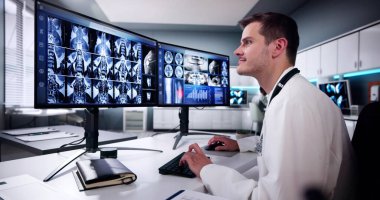 Bilgisayarda Doktor Tarama X Ray Resimleri