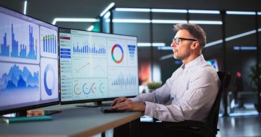 Veri Analisti KPI Kontrol Paneli Kullanıyor