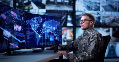 Bilgisayar 'da Hava Keşif Teknolojisi. Dünya Haritası Verileri ve Alan Kameraları