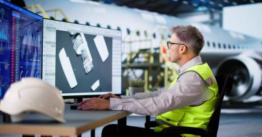 Uçak motoru bakım ve onarım. Jet Uçağı Hangarda