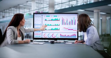 Başarılı Girişimci Analitik Kontrol Panelini kullanarak İş Büyüme Verilerini Analiz Ediyor