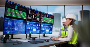 Nükleer Santrali İzlemek İçin Kadın Mühendis SCADA Sistemi Çalıştırıyor