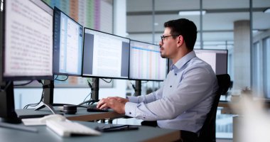 Digital Electronic Bill And Accountant E Invoice On Computer