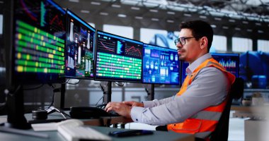 Latin Mühendis, Petrol Rafineri Santralinin SCADA SCADA Sistemini Masaüstünde İzliyor.