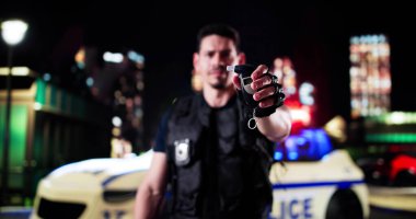 Araba Kullanmadan Önce Genç Amerikan Erkeğine Alkol Testi