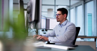 Digital Electronic Bill And Accountant E Invoice On Computer