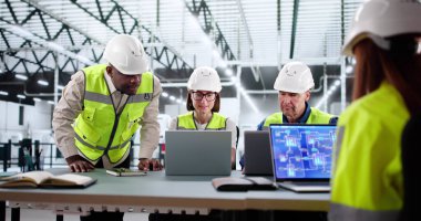 Fabrika Assembly Line 'da çalışan çeşitli grupları denetleyen Kıdemli Yönetici