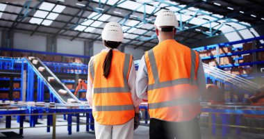 Depo İşçileri Verimli Modern Dağıtım Merkezi 'nde Paketleme Sürecini Stratejik Oluyor.