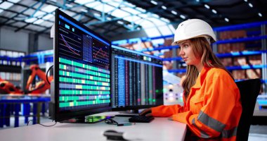 Depo Yöneticisi Ofisteki Envanter Yazılımını kullanarak Tedarikçi Verilerini İzler.