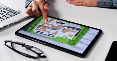 Bir Emlak Özelliğinin 3D CAD Yazılım Modeli Tasarımı.