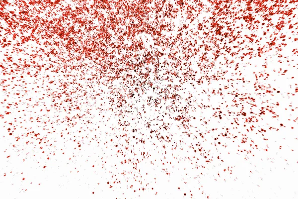 Röd Glitter Isolerad Vit Bakgrund Stockbild