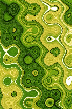 spring green color  layered abstract illustration wavy  background clipart