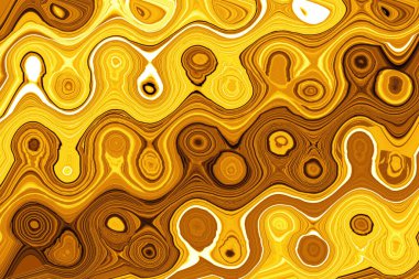 golden yellow color  layered abstract illustration wavy  background clipart